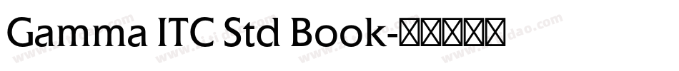 Gamma ITC Std Book字体转换